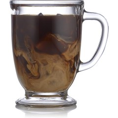 Libbey Kona  Glass Coffee Mug Set